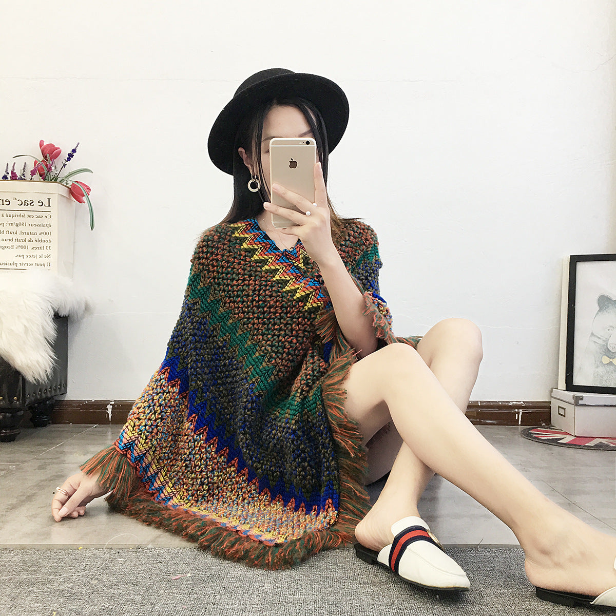 Tassel Scarf Pullover
