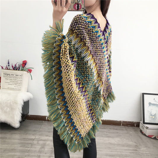 Tassel Scarf Pullover