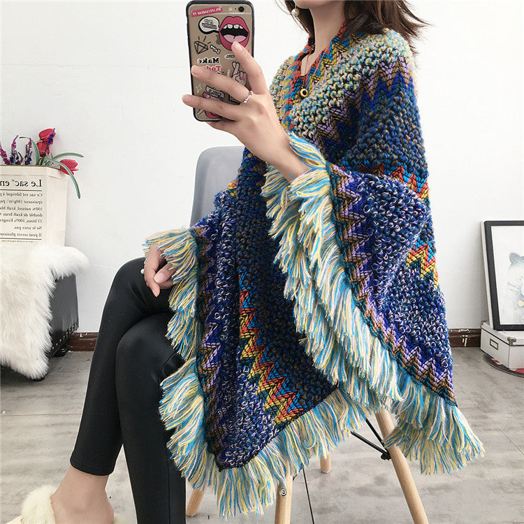 Tassel Scarf Pullover