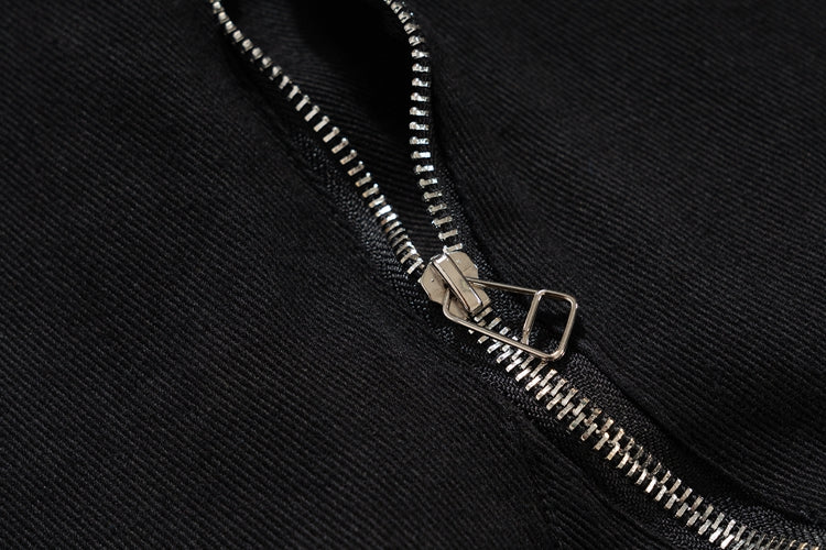 Side Zipper Vintage 3D Cargo Pants