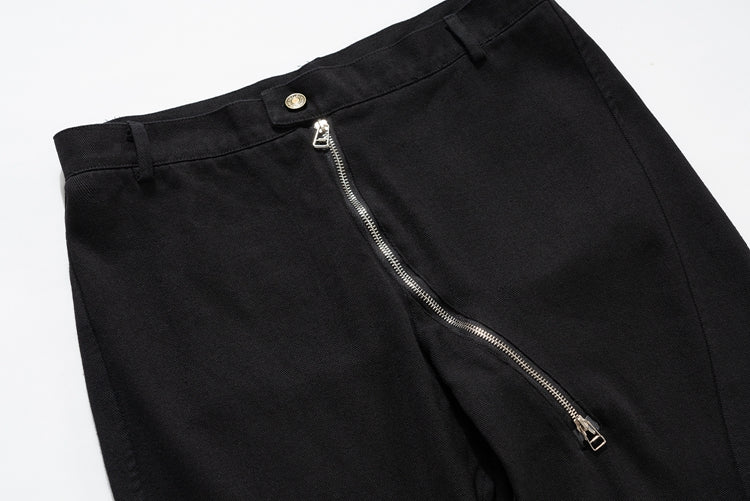 Side Zipper Vintage 3D Cargo Pants