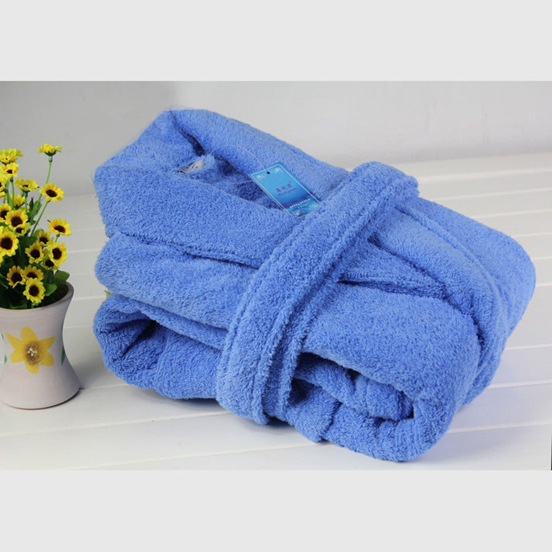 Soft Cotton Bathrobe w/Pockets