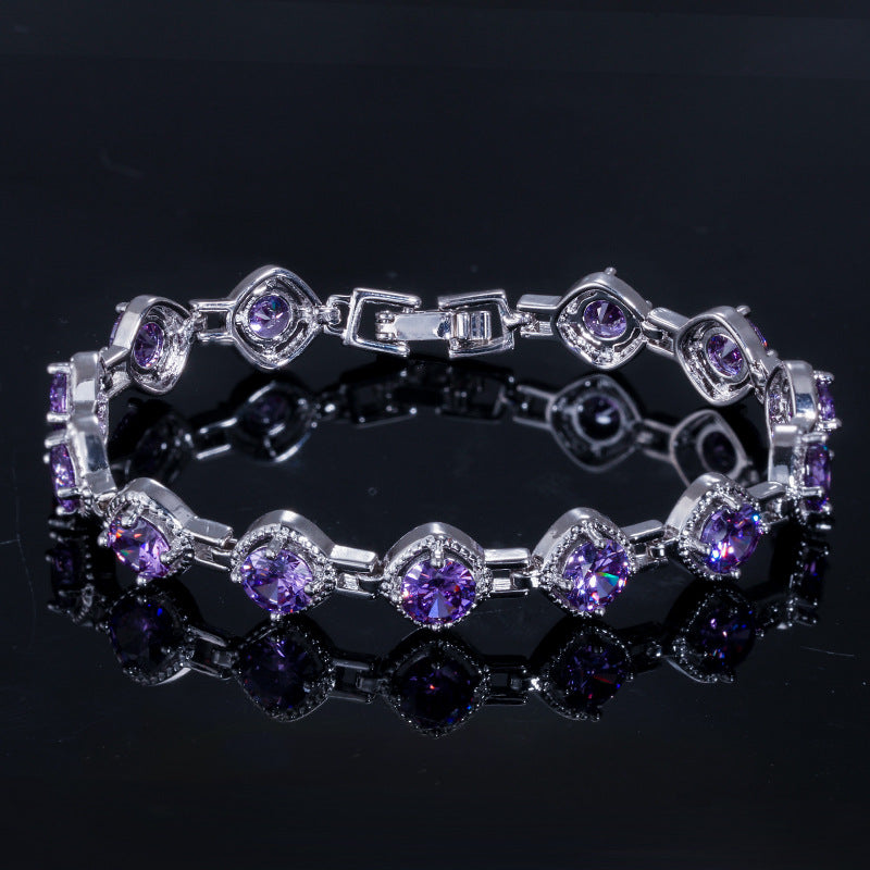 Shiny Square Cubic Zirconia Bracelets