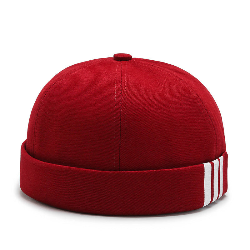 Trip Stripe Cotton Rimless Cap