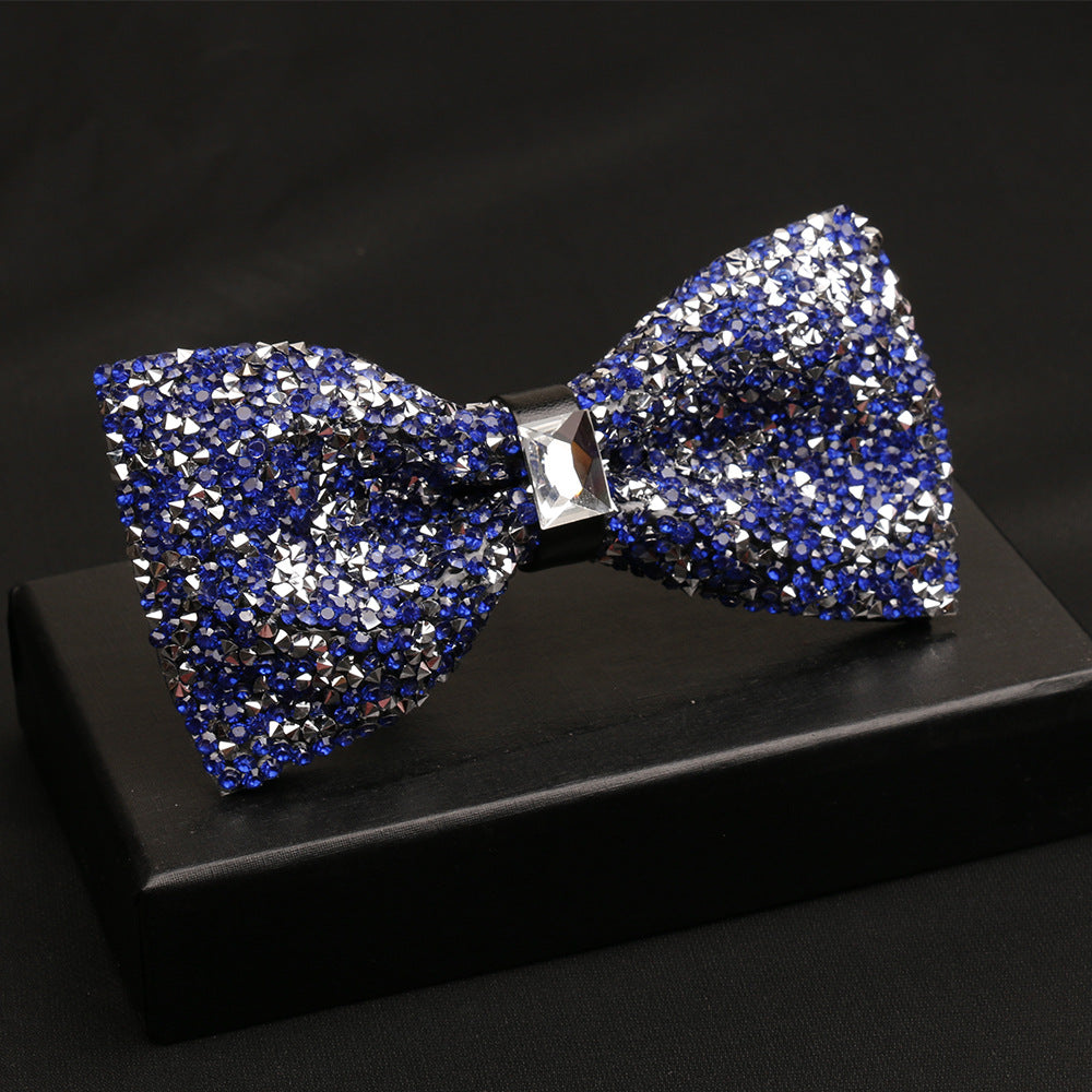 Shiny Diamond Bow Tie