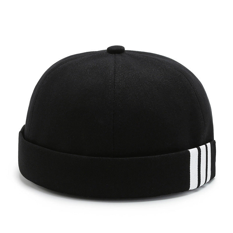 Trip Stripe Cotton Rimless Cap