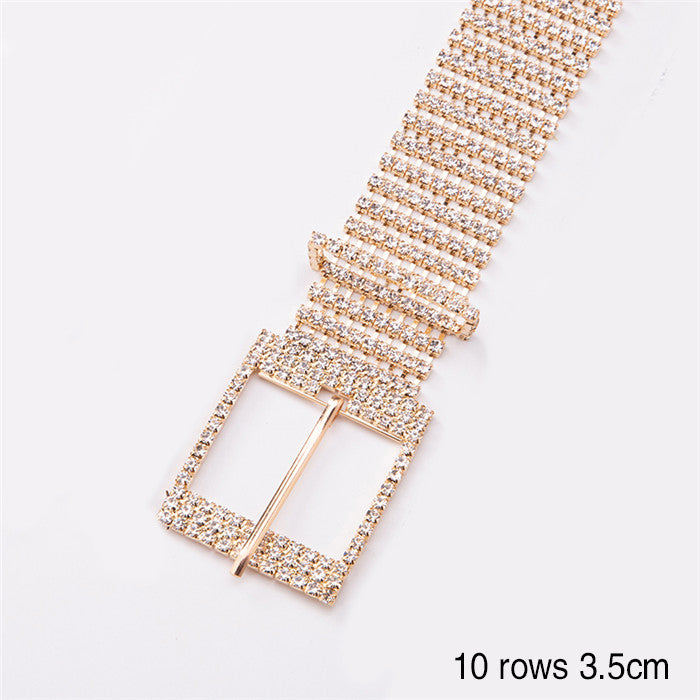 Rhinestone & Metal Belt