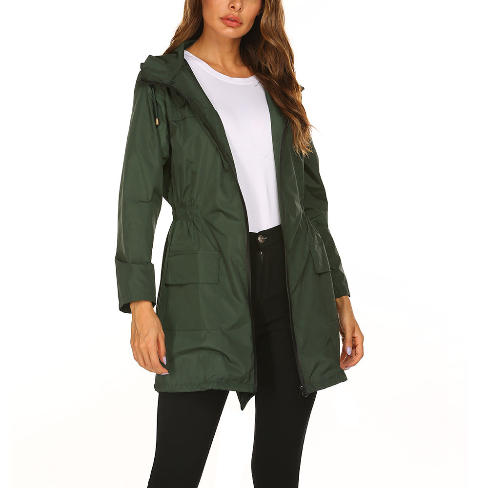 Waterproof Light Hooded Windbreaker Raincoat
