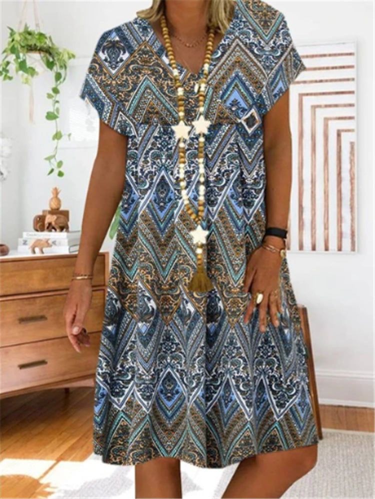 Pattan Mid Length Dress (up to 5XL)