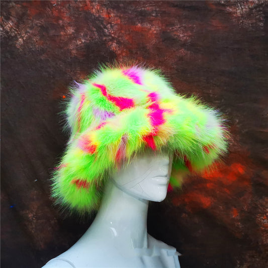 Funky Fuzzy Faux Fur Hat