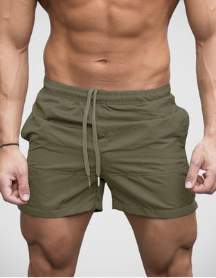 Drawstring Elastic Waist Beach Shorts