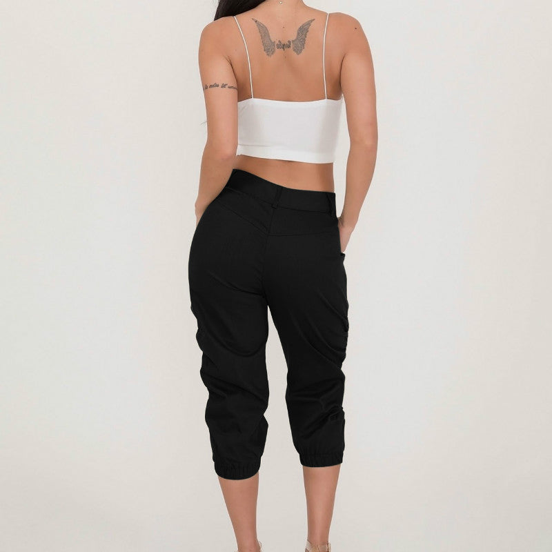 Cropped Leg Harem Pants
