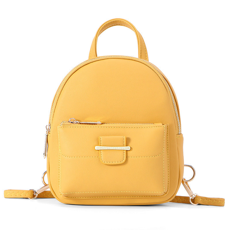 Multifunctional Faux Leather Backpack