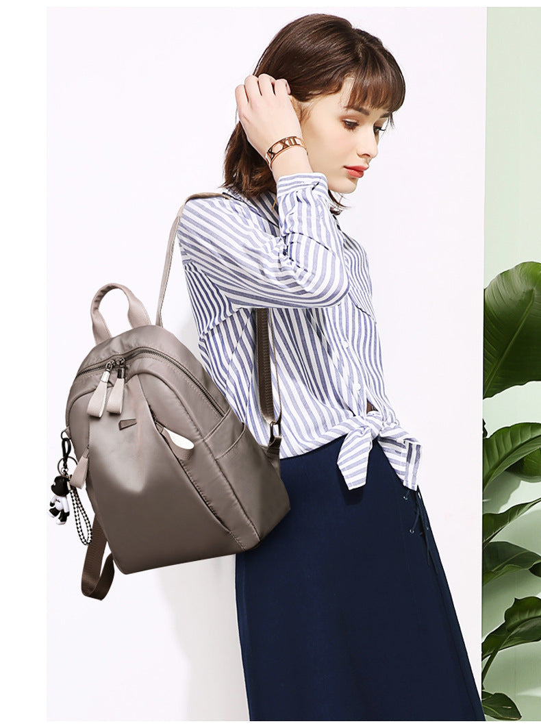 Zipper Pocket Oxford Backpacks