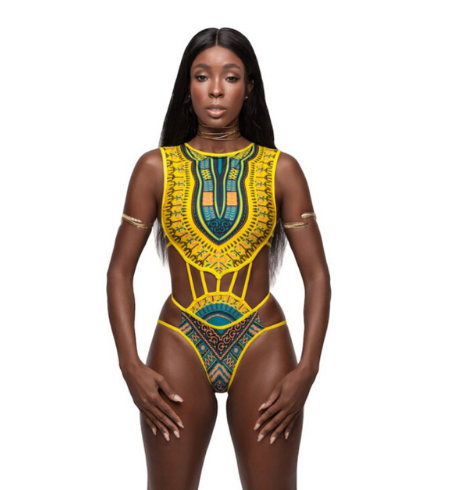 African Print Swimsuit