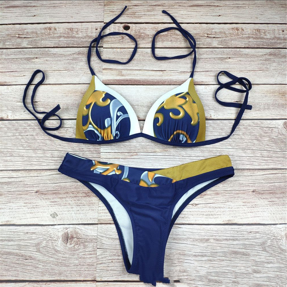 Nylon Split Bikini Set