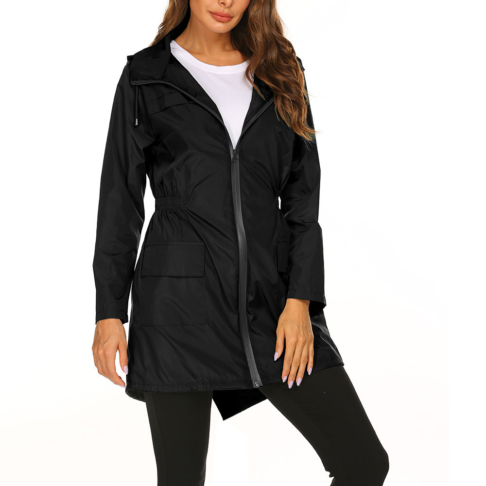 Waterproof Light Hooded Windbreaker Raincoat