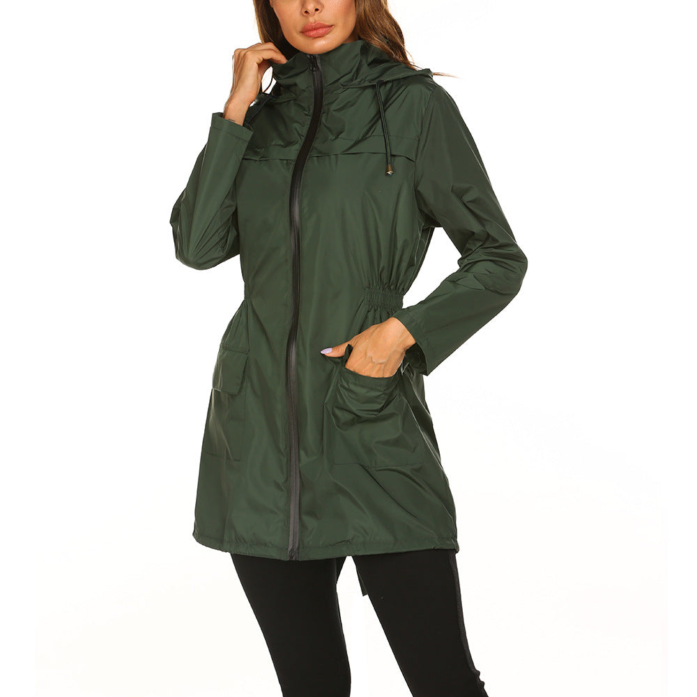 Waterproof Light Hooded Windbreaker Raincoat