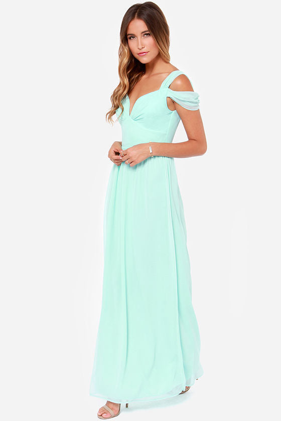 Long  Greek Style Chiffon Pleated Dress
