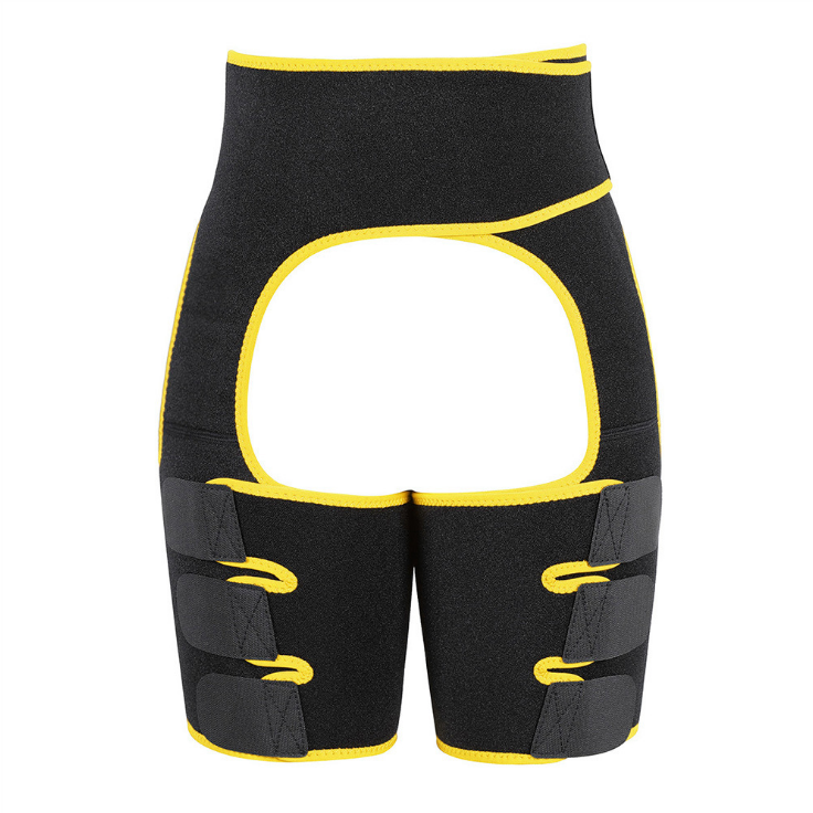 Waist Belt plus Leg Strap Adjustable One-piece Sports Girdle  (up to 3XL)