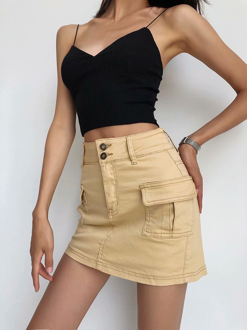 High Waist England Skirt