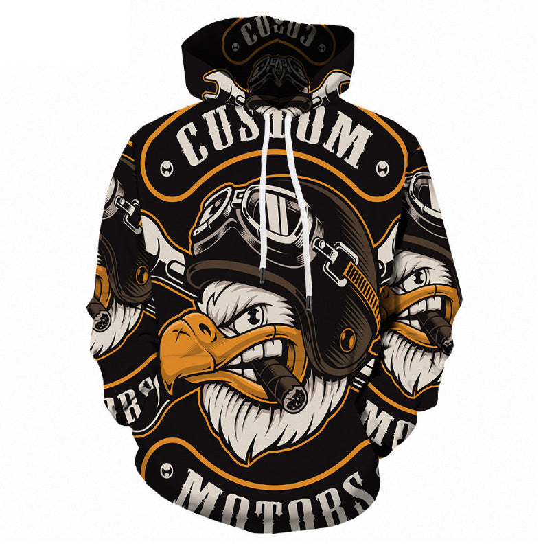 3D C-Gar Eagle Custom Motors Hooded Sweatshirt