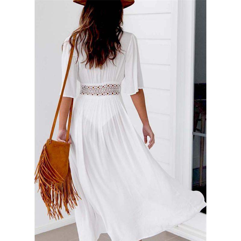 Long Cotton Beach Skirt/Cover-up