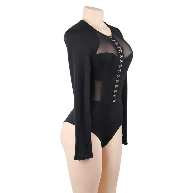 Mesh Perspective Lingerie Bodysuit