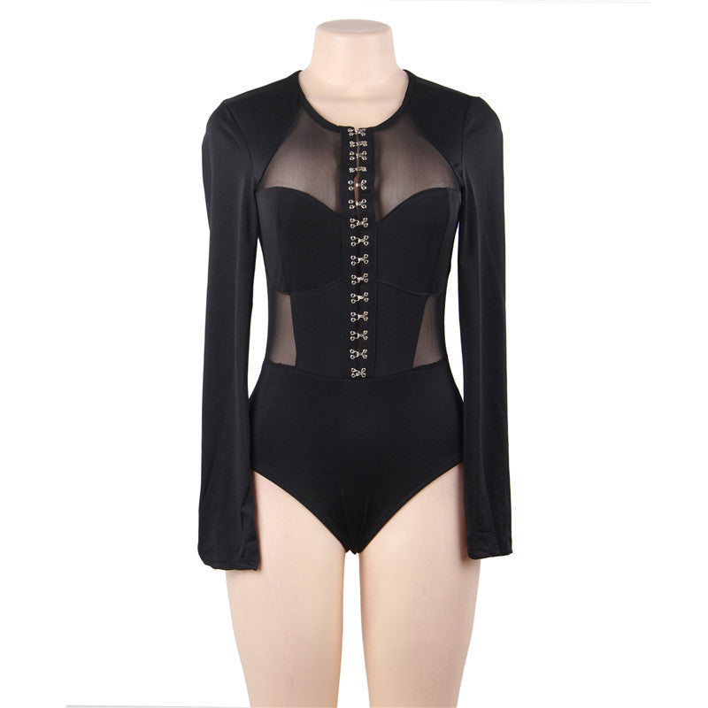 Mesh Perspective Lingerie Bodysuit