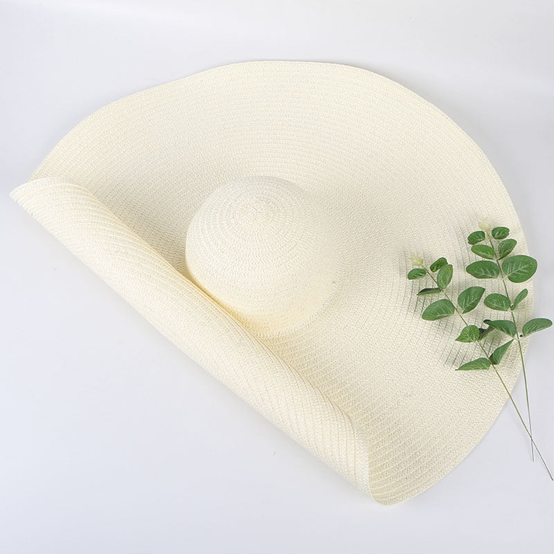 Oversized Wide Brim Straw Beach Hat
