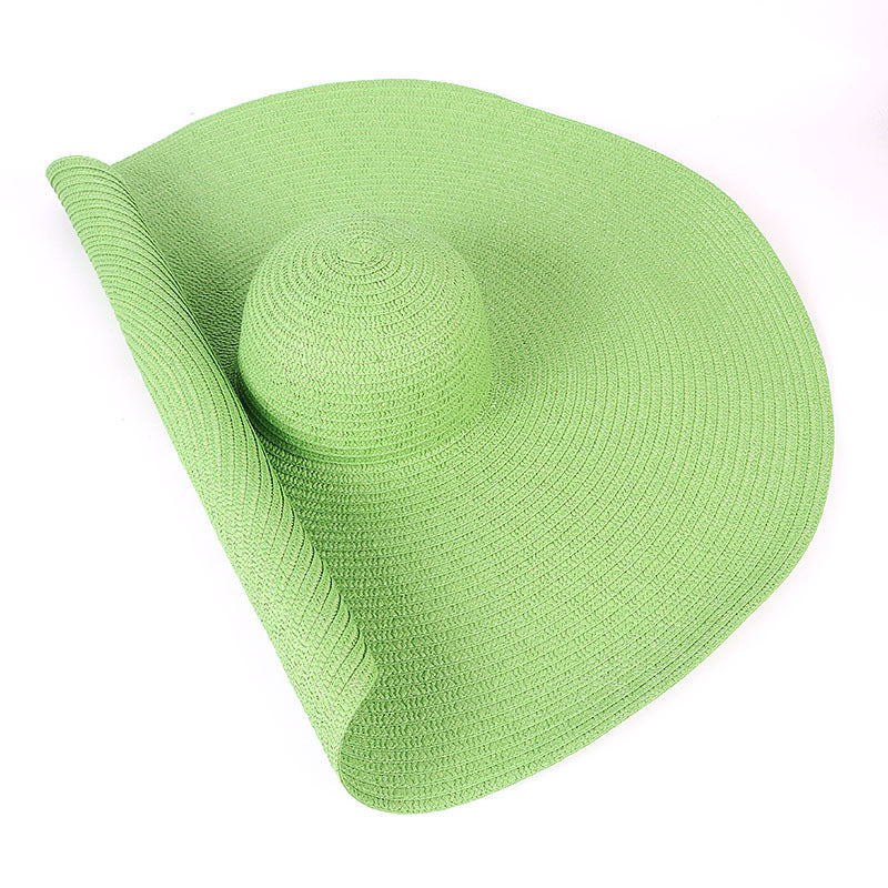 Oversized Wide Brim Straw Beach Hat