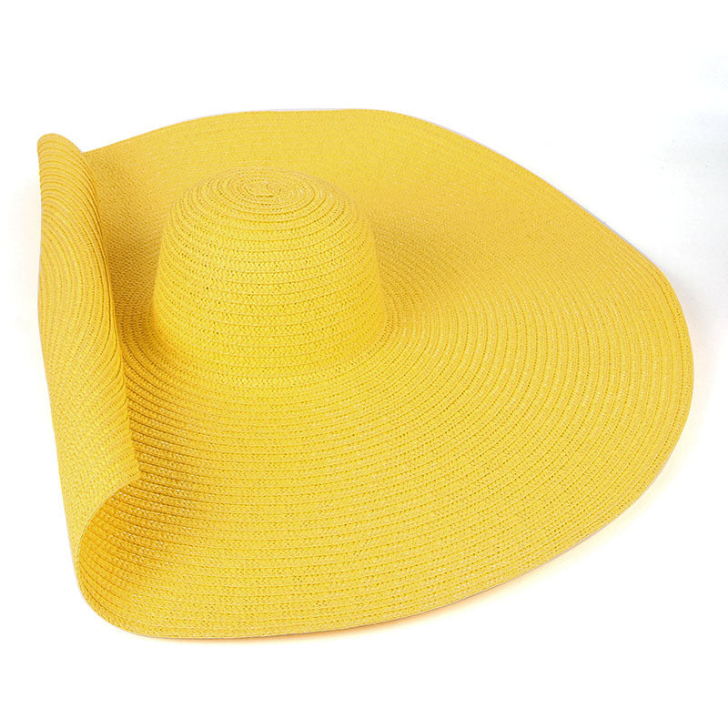 Oversized Wide Brim Straw Beach Hat