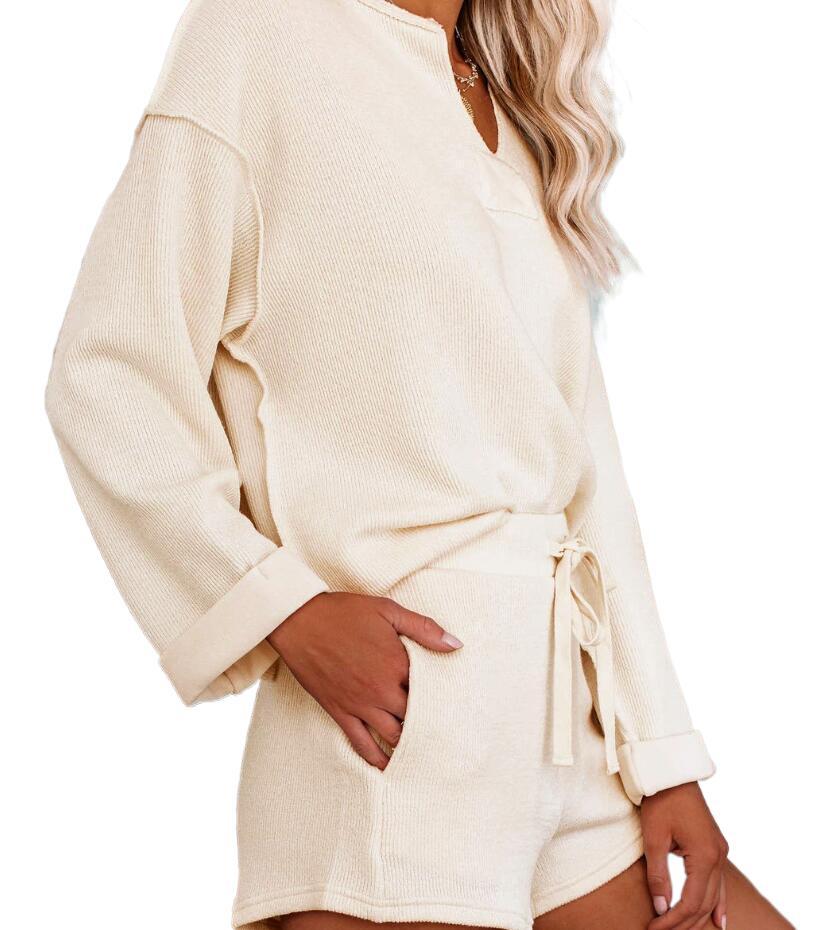 Ice Silk Loose Fitting Two Piece Suit