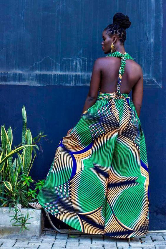 African Print Pants/Dress Jumpsuit