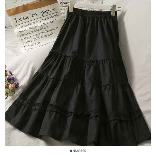 Wild Wood Elastic Waist Skirt