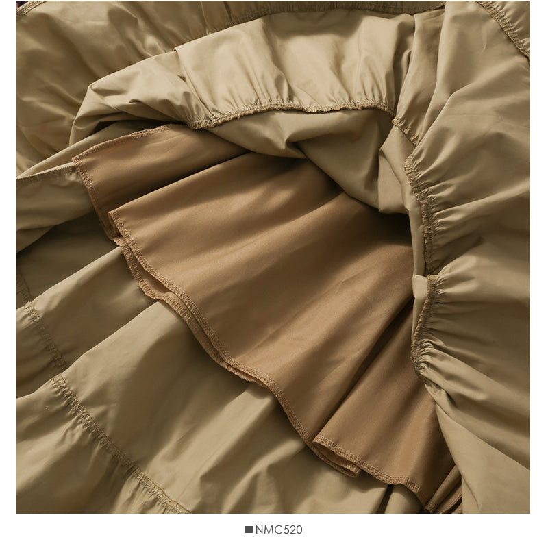 Wild Wood Elastic Waist Skirt