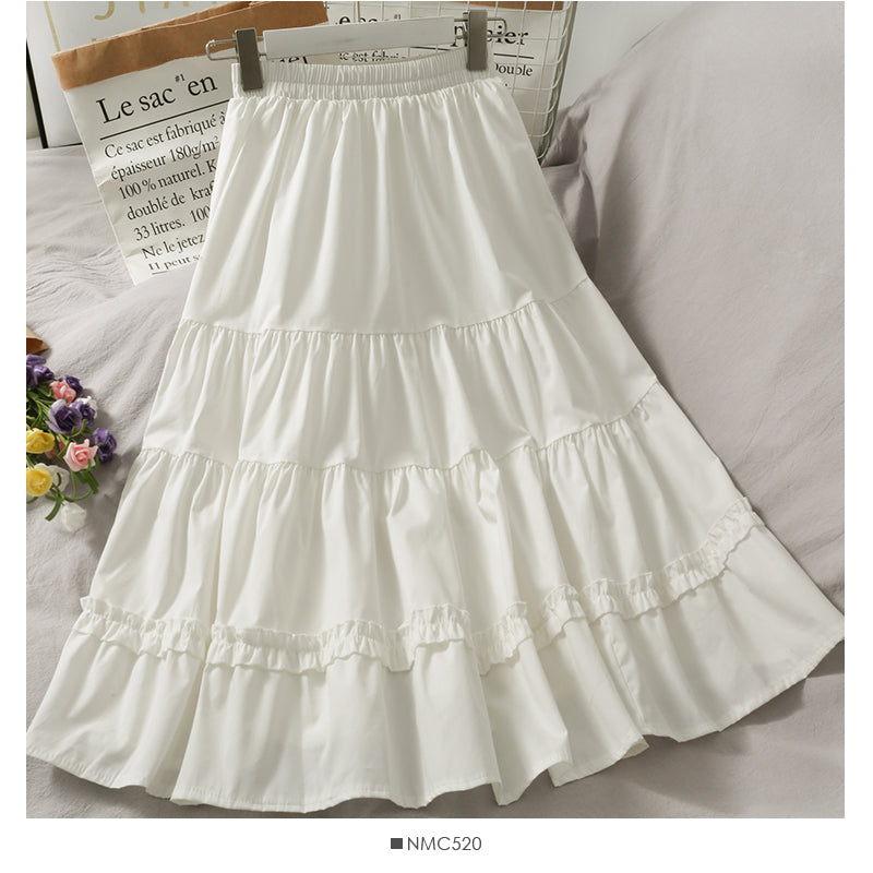 Wild Wood Elastic Waist Skirt