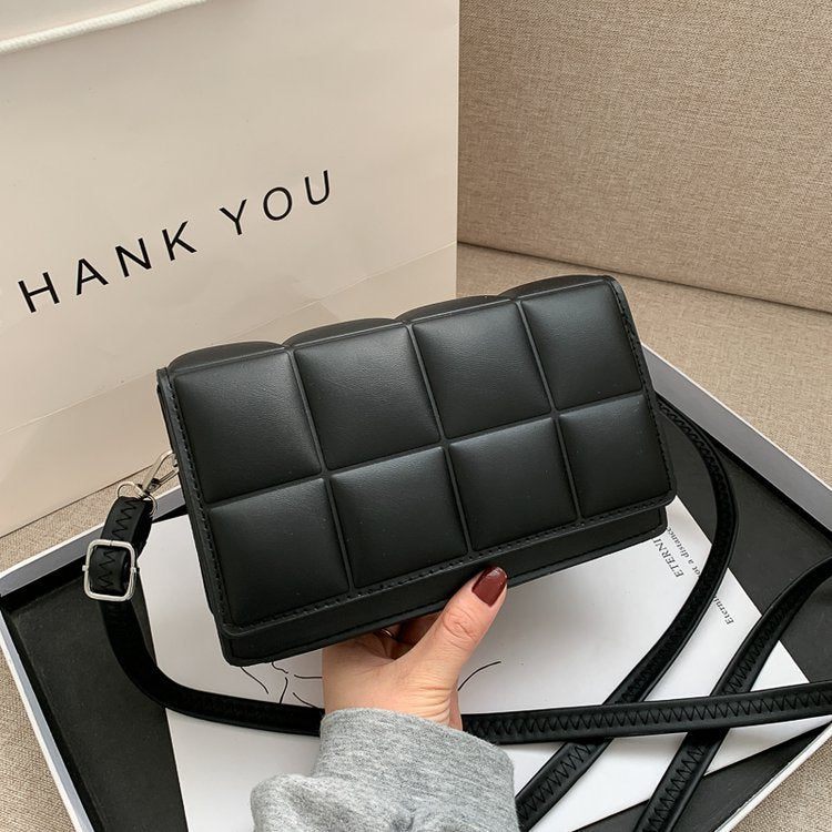 Small Shiny Faux Leather Shoulder Bag