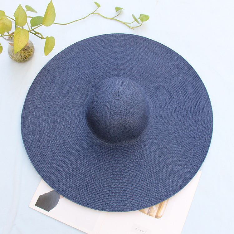 Oversized Wide Brim Straw Beach Hat