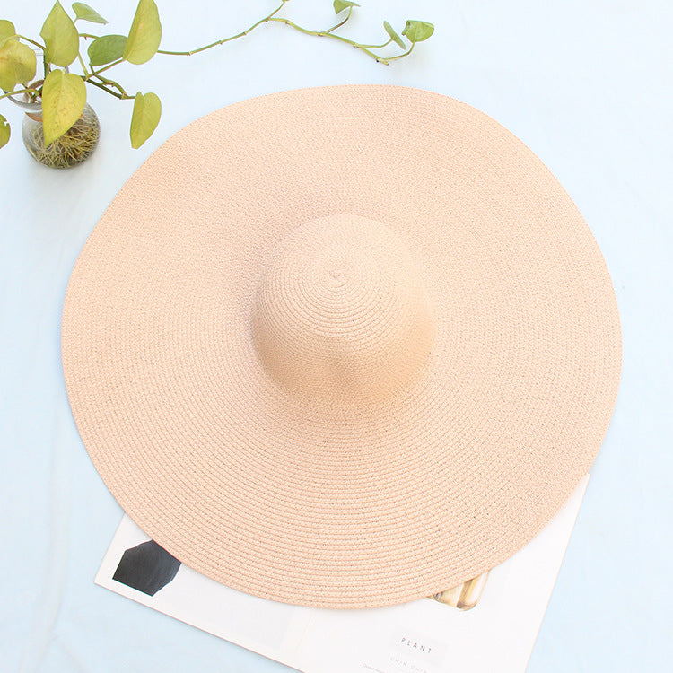 Oversized Wide Brim Straw Beach Hat