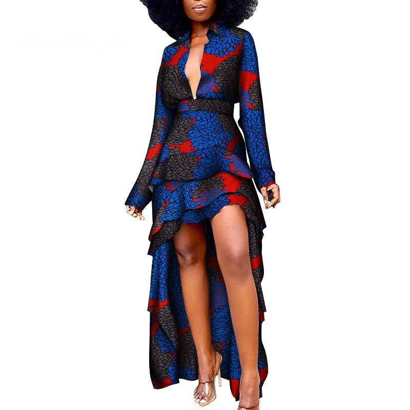 African Batik Print Dress  (Plus Sizes)