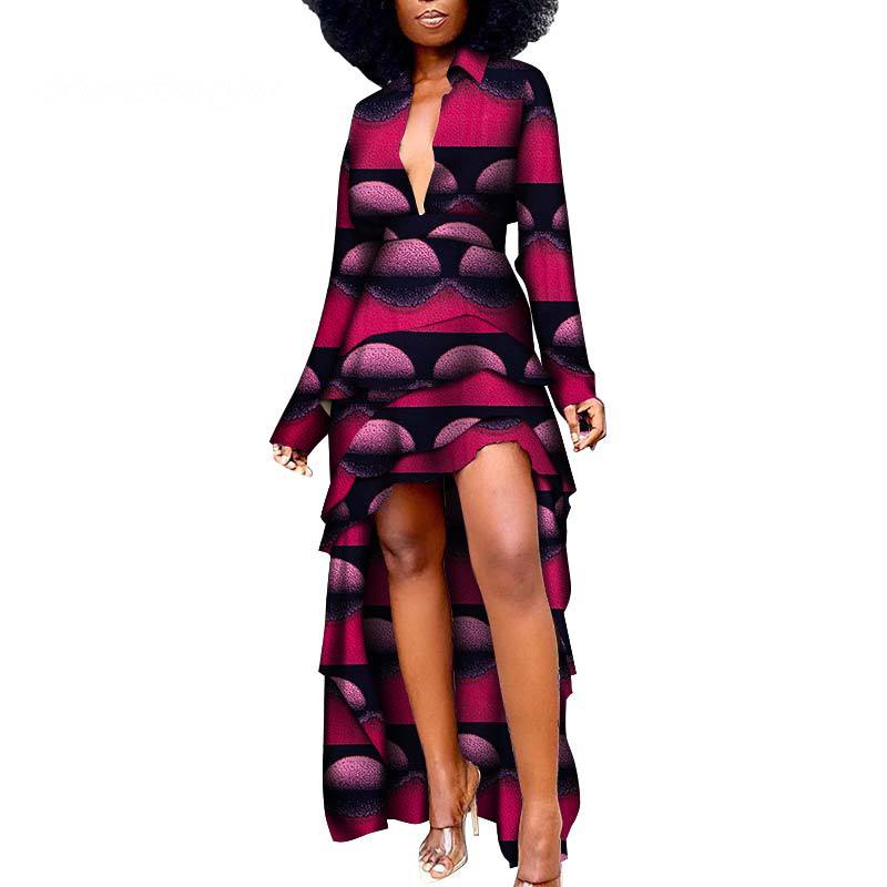 African Batik Print Dress  (Plus Sizes)