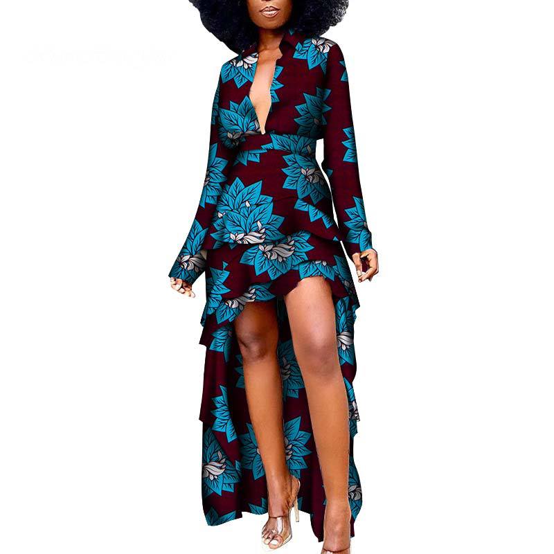 African Batik Print Dress  (Plus Sizes)