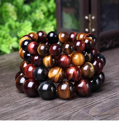 Tiger Eye Buddha Bead Bracelet
