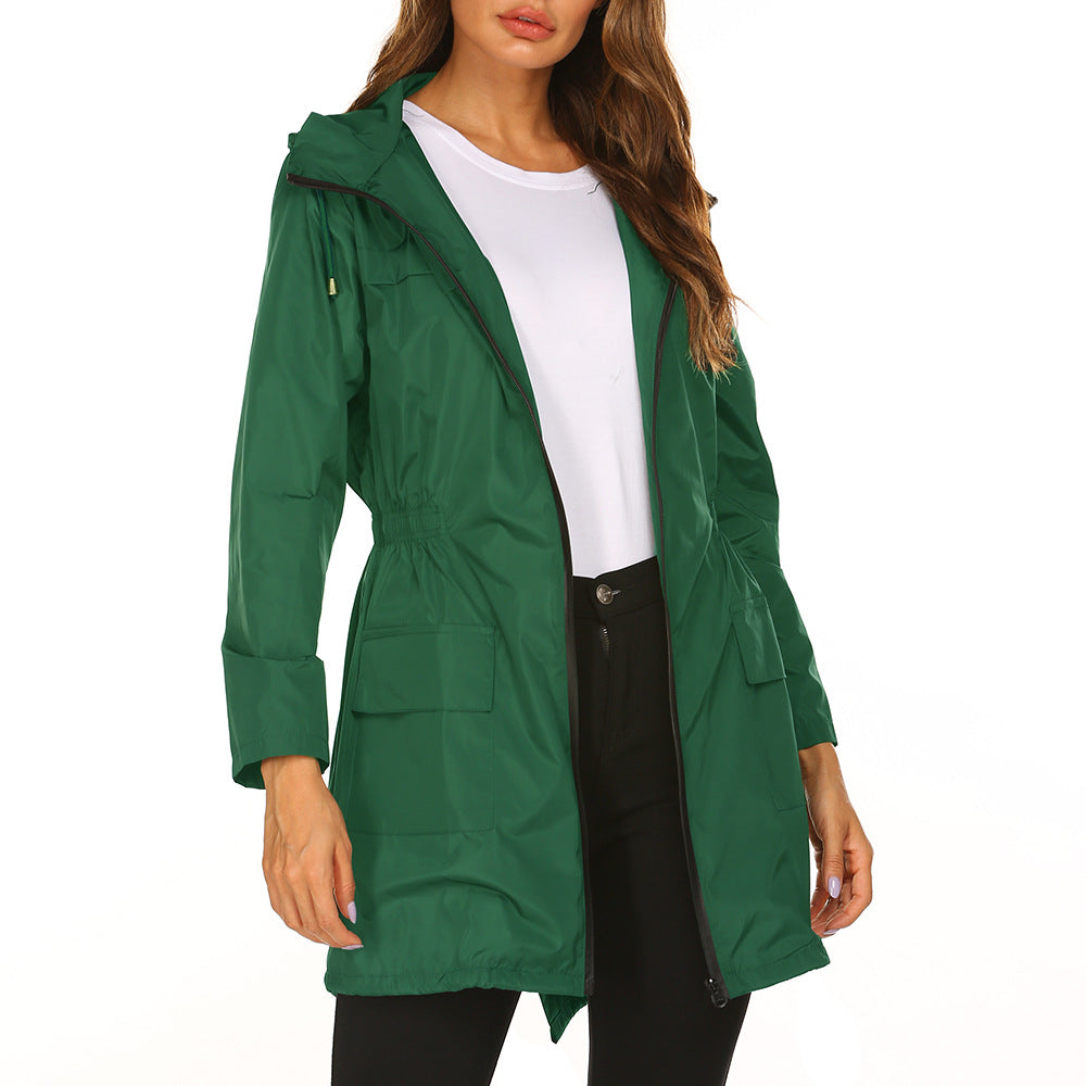 Waterproof Light Hooded Windbreaker Raincoat
