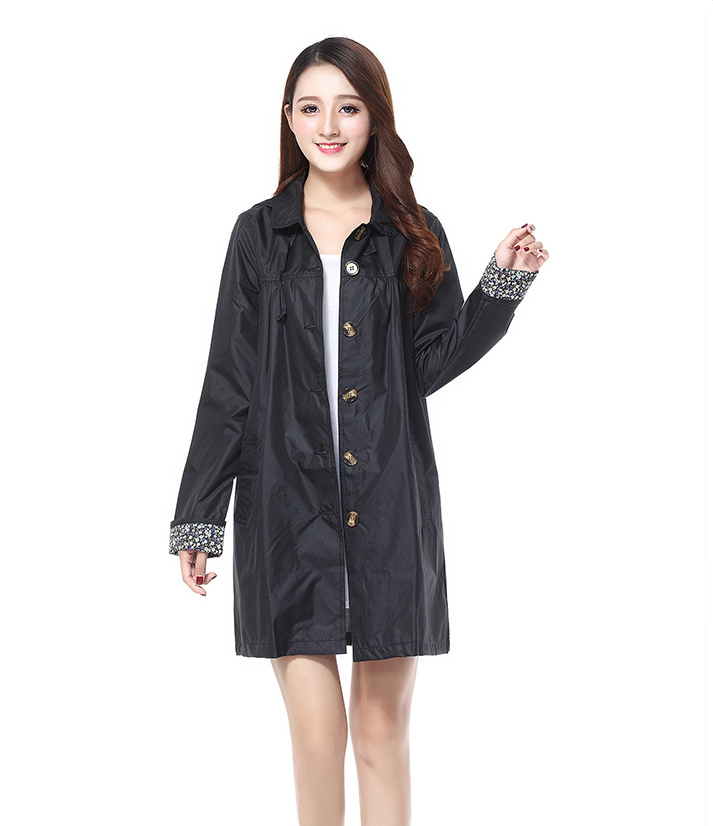 Loose Fitting Short Trench Coat with Hood