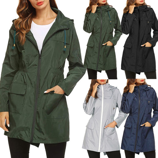 Waterproof Light Hooded Windbreaker Raincoat
