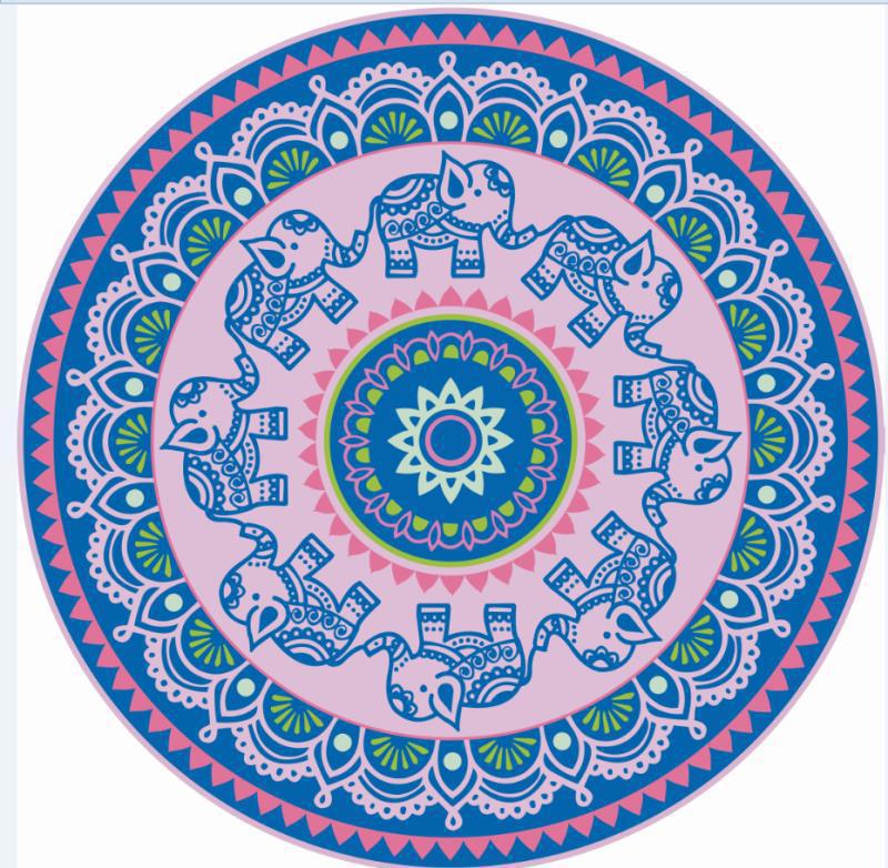 Round Beach Towel #2  40 Different Designs!!!