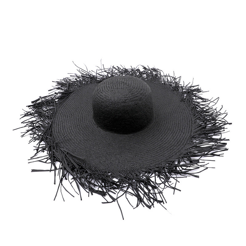 Oversized Dome Straw Beach Hat