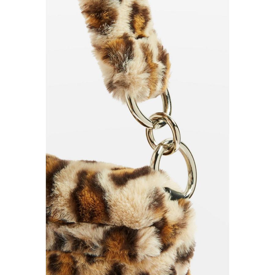 Fluffy Leopard Crossbody Shoulder Bag